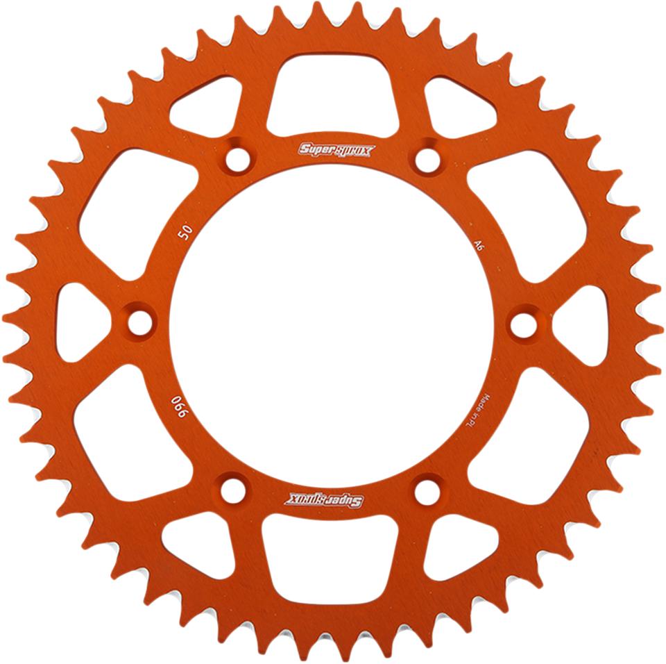 Rear Sprocket - Orange - KTM/Husqvarna/Husaberg - 50 Tooth - Lutzka's Garage