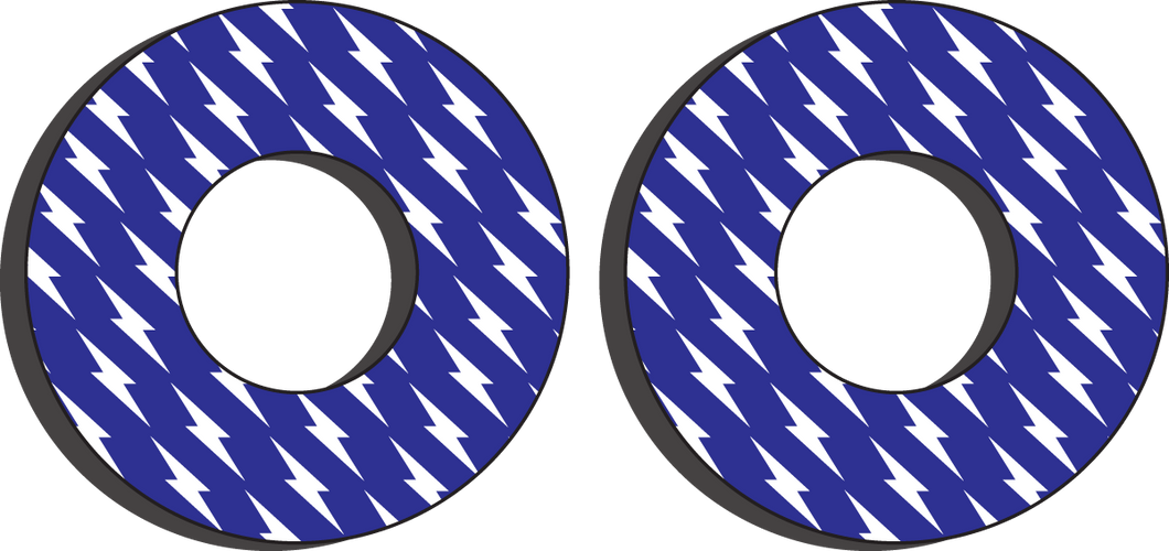 Grip Donuts - Yamaha Blue/White