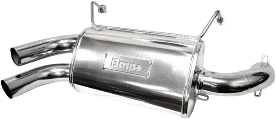 Double Barrel Slip-On Muffler - Ceramic Chrome