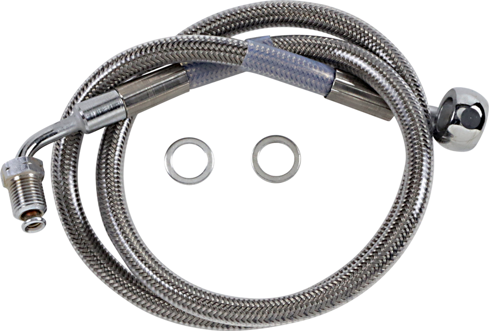 Brake Line - +6" - Stainless Steel - 18-21 Softail - Lutzka's Garage