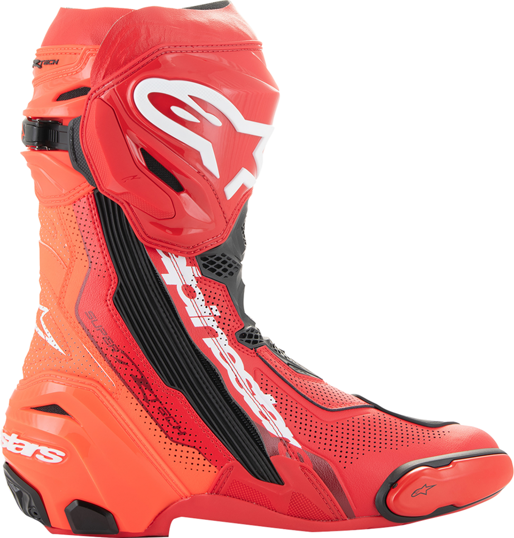 Supertech R Vented Boots - Red - US 8/EU 42 - Lutzka's Garage