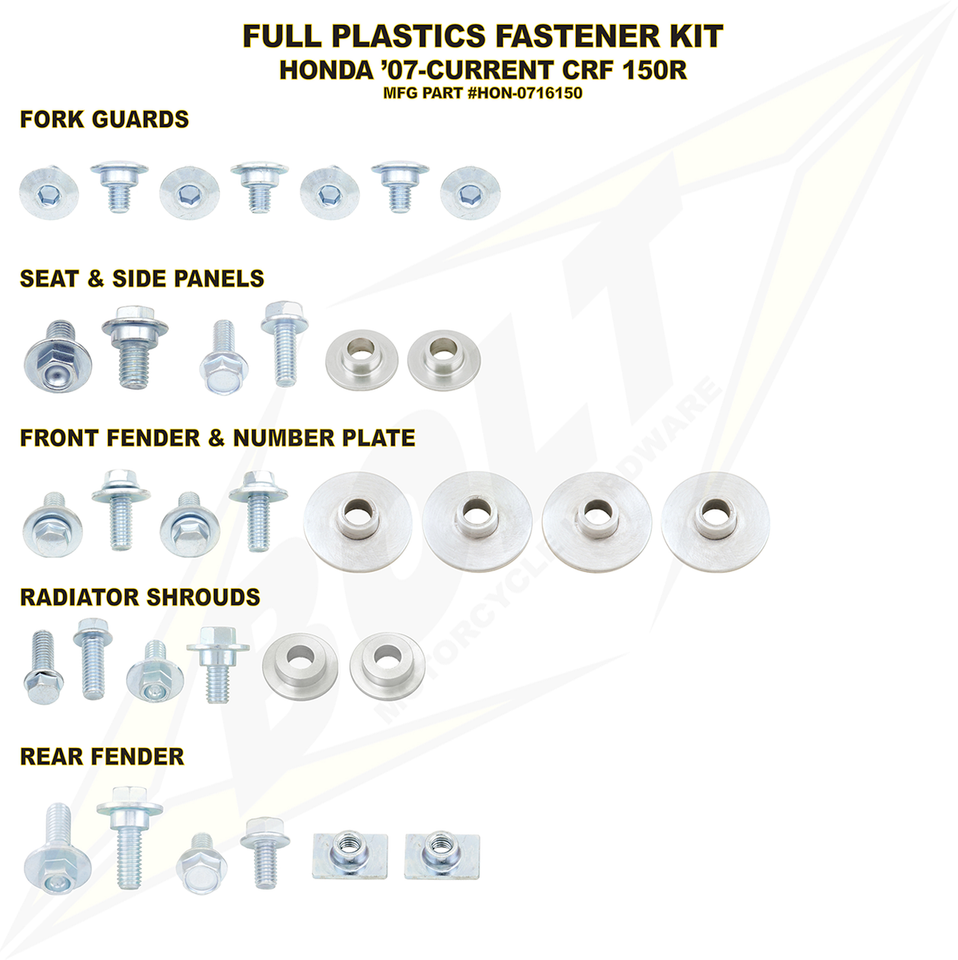 Body Work Fastener Kit - Honda