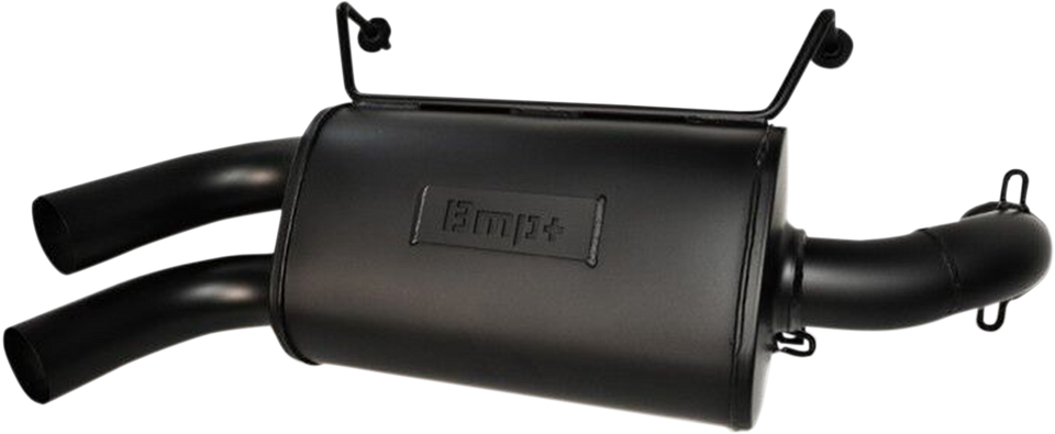 Double Barrel Slip-On Muffler - Ceramic Black - Lutzka's Garage