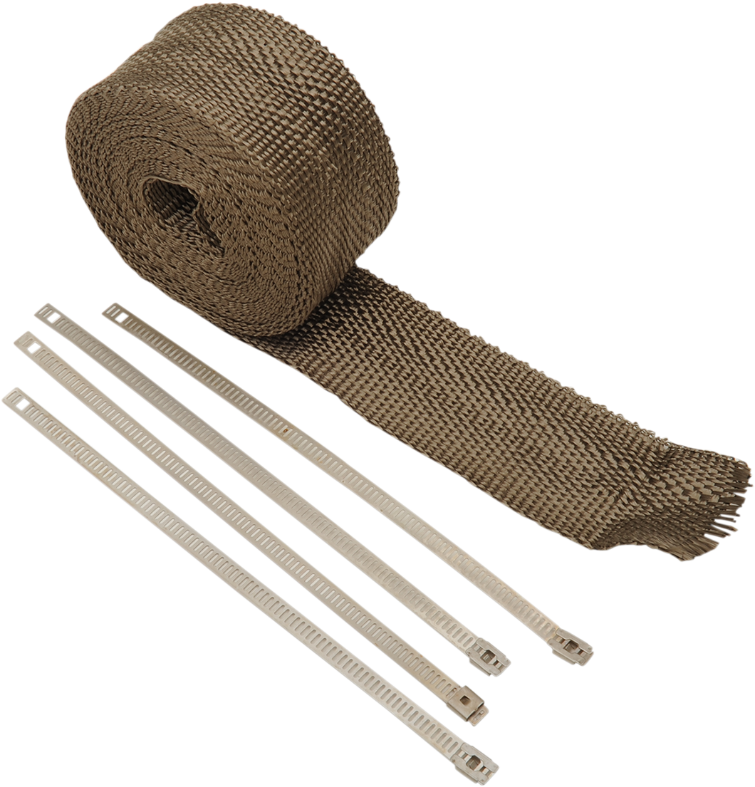 Lava Rock Exhaust Wrap Kit - Metallic - 2