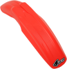 Universal Supermoto Front Fender - Red - Lutzka's Garage