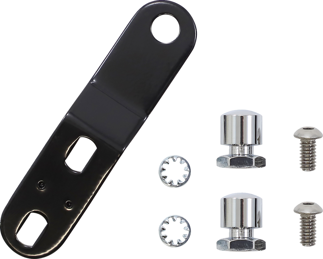 Bare Bones Pillion Pad - Smooth - Black - FL/FX 18-23 - Lutzka's Garage