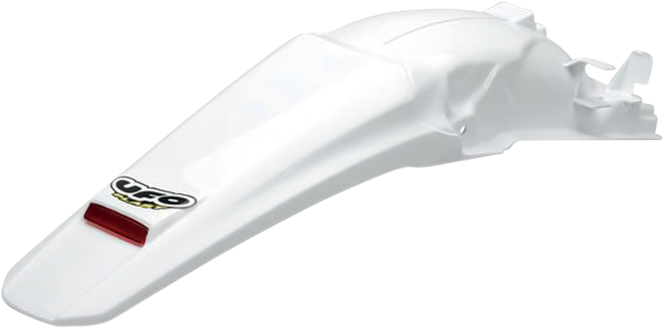 Enduro Rear Fender - With LED Light - White - Lutzka's Garage