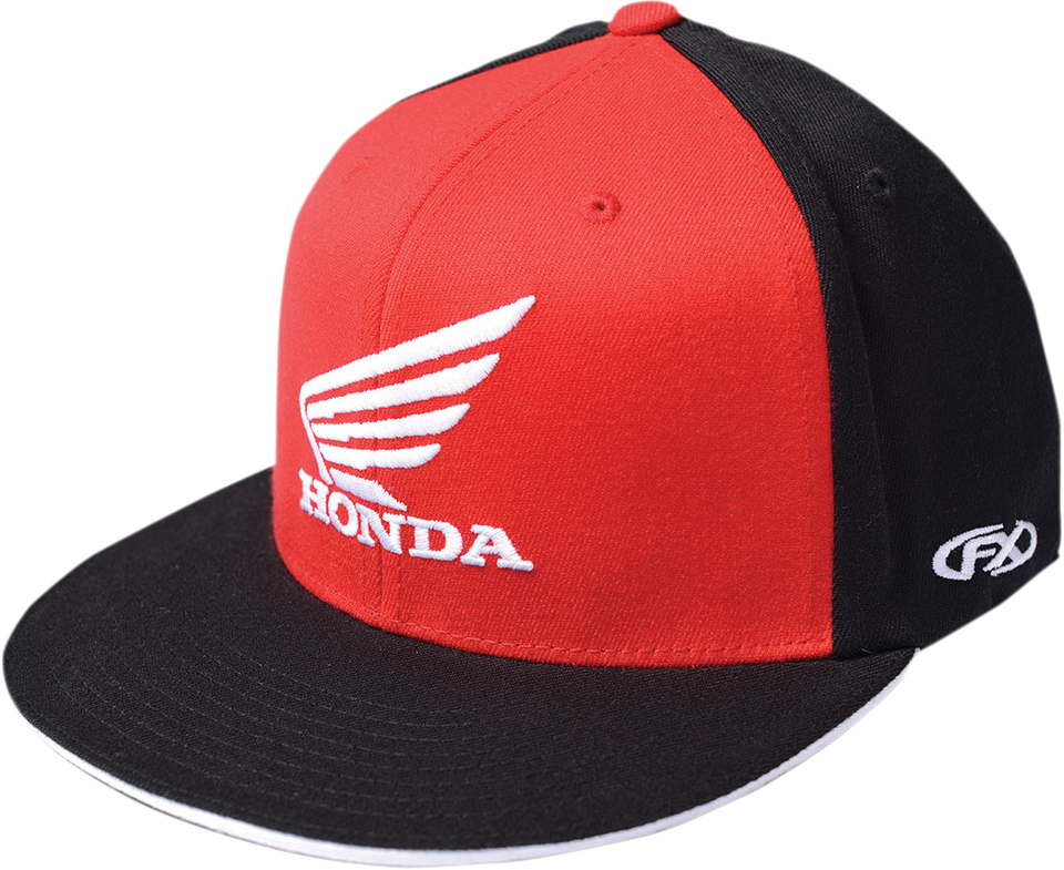 Honda Big Wing Flexfit® Hat - Red/Black - Small/Medium - Lutzka's Garage