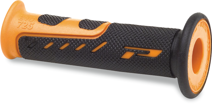 Grips - EVO - 725 - Open Ends - Orange/Black - Lutzka's Garage
