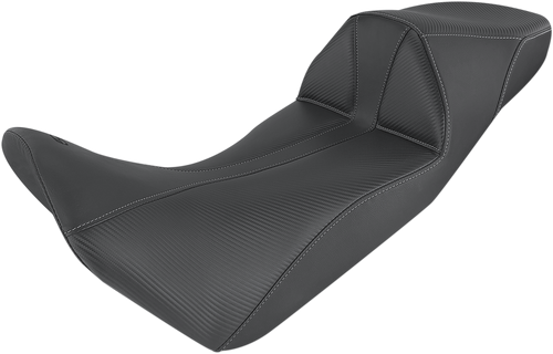 Adventure Tour Seat - One-Piece - Low - Stitched - Black - Africa Twin - Lutzka's Garage