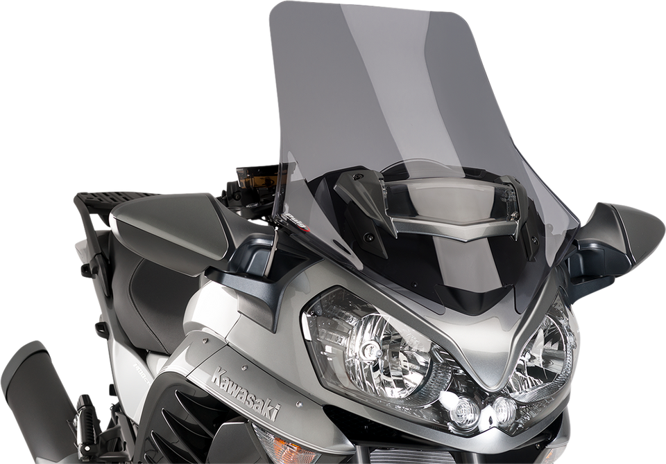 Race Windscreen - 27-3/4" - Dark Smoke - Kawasaki - Lutzka's Garage