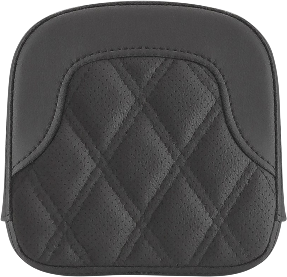 Tall Sissy Bar Pad - RoadSofa™ - Lattice Stitch - Black - FL 99-23 - Lutzka's Garage