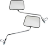 Mirror - Side View - Rectangle - Black w/Chrome Stem - Right/Left