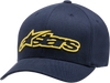 Blaze Flexfit® Hat - Navy/Yellow - Large/XL - Lutzka's Garage