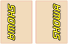 Upper Fork Decal - Showa - Yellow/Black - Lutzka's Garage