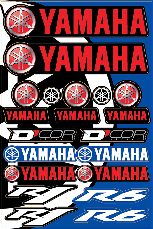Decal Sheet - Yamaha Street