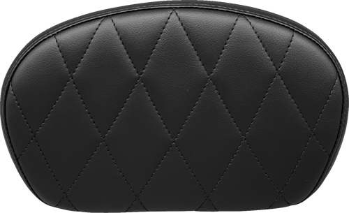 Sissy Bar Pad - Medium - Diamond - Dull Black - Lutzka's Garage