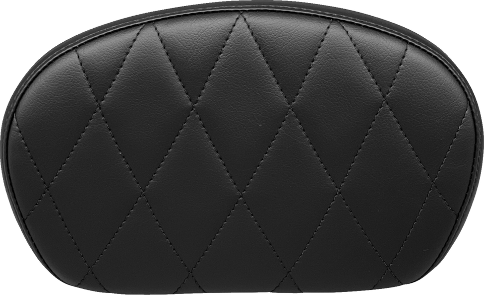 Sissy Bar Pad - Medium - Diamond - Dull Black - Lutzka's Garage