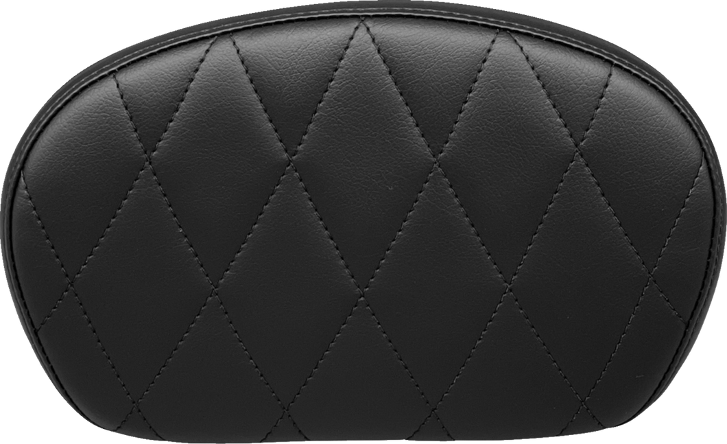 Sissy Bar Pad - Medium - Diamond - Dull Black - Lutzka's Garage