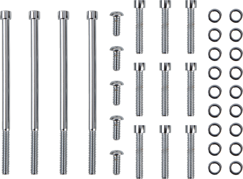 Bolt Kit - Primary/Derby Cover - Socket-Head - Chrome - Lutzka's Garage