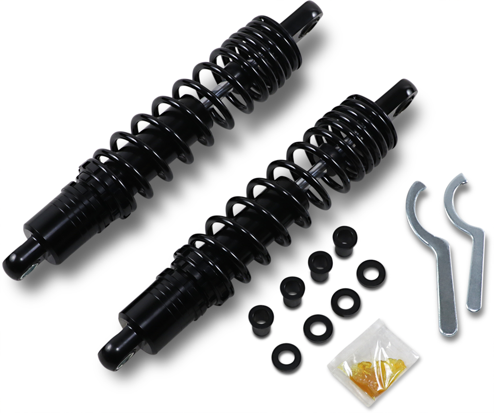 Premium Ride-Height Adjustable Shocks - Black - Standard - 13.5" - Lutzka's Garage