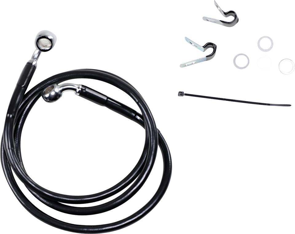 Brake Line - Front - Black - +4" - XL - Lutzka's Garage