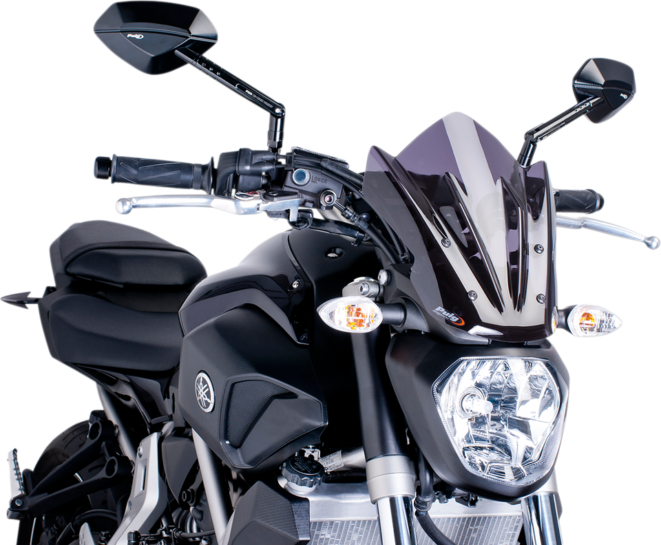 New Generation Windscreen - 11-5/8" - Dark Smoke - MT07 - Lutzka's Garage