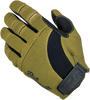 Moto Gloves - Olive/Black - Small - Lutzka's Garage