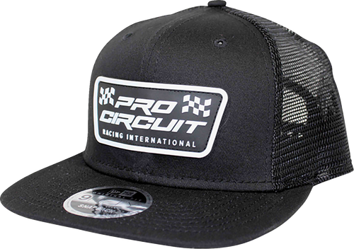 Checkered Flag Patch New Era Hat - Black - Lutzka's Garage