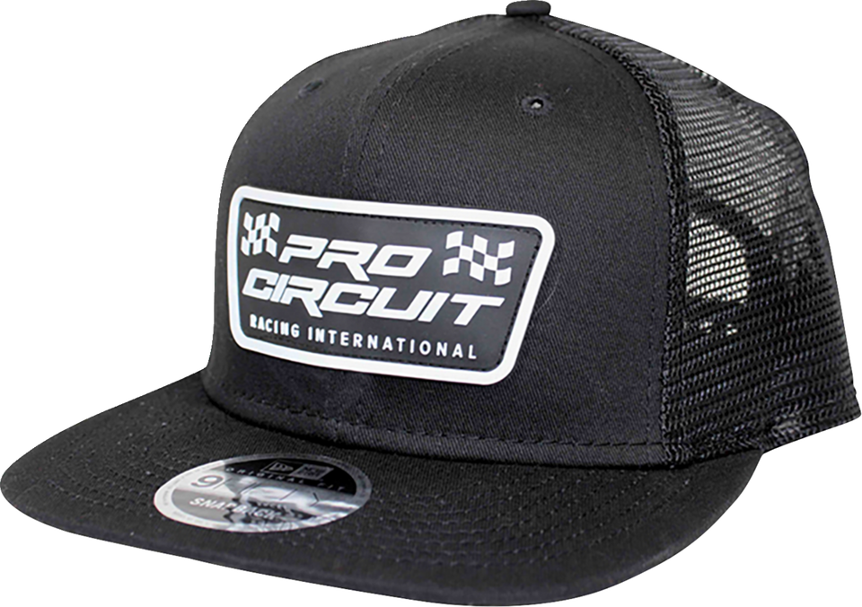 Checkered Flag Patch New Era Hat - Black - Lutzka's Garage