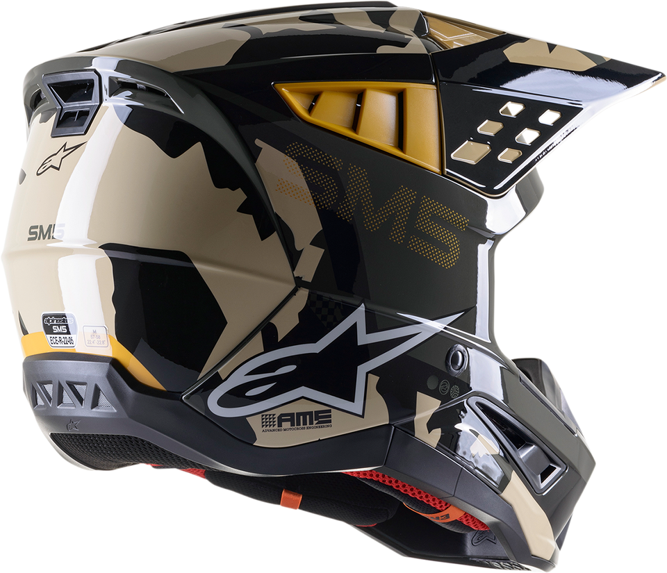 SM5 Helmet - Rover - Sand/Tangerine/Camo - Small - Lutzka's Garage