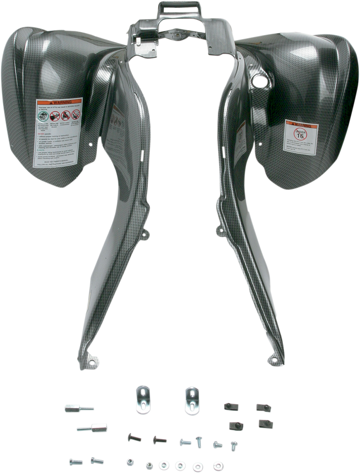 Front Fender - Black Carbon Fiber-Look