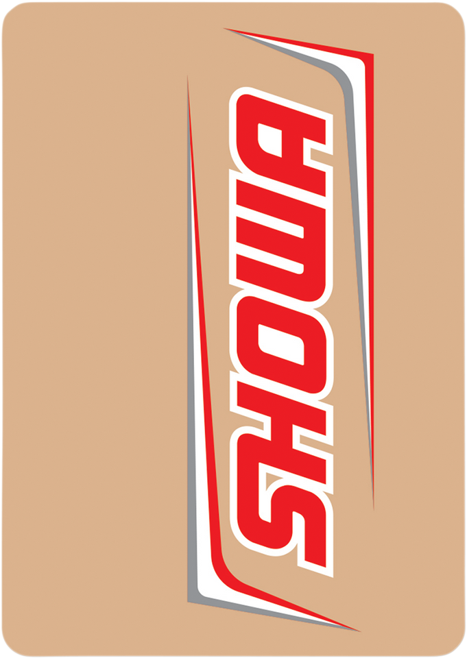 Upper Fork Decal - Showa - Red/White - Lutzka's Garage