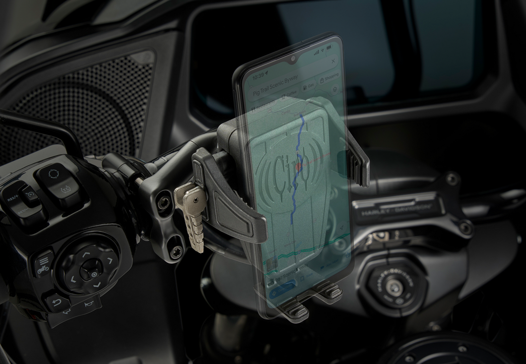 Phone Holder - Cybercharger® - Gen 2 - Black - Black Offset Perch Mount - Lutzka's Garage