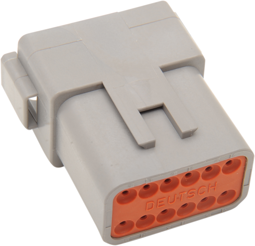 Deutsch Receptacle - 12 Pin - Gray - Lutzka's Garage