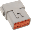 Deutsch Receptacle - 12 Pin - Gray - Lutzka's Garage