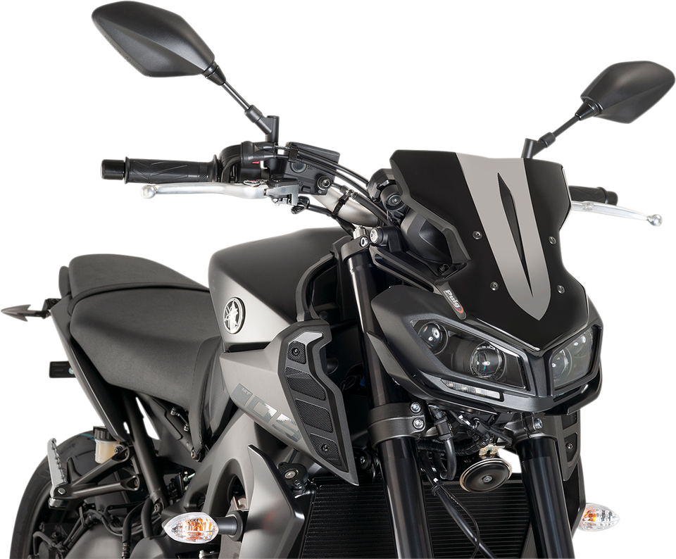 New Generation Windscreen - 11-1/2" - Black - MT09 - Lutzka's Garage