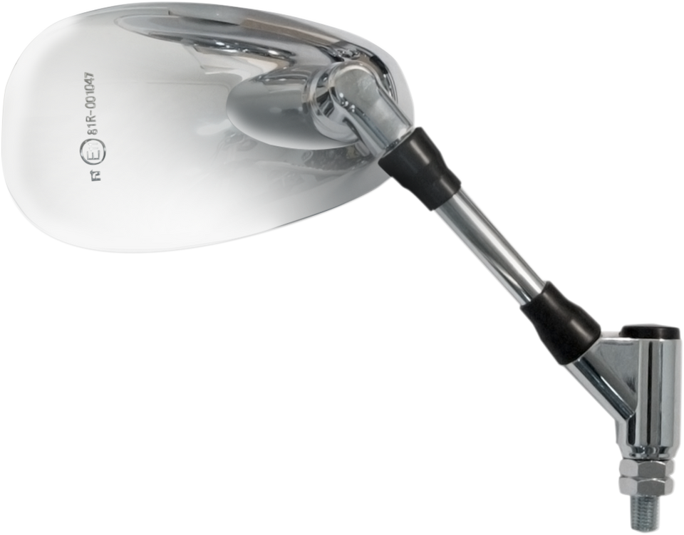 Mirror - Side View - Oval - Chrome - Right - Lutzka's Garage