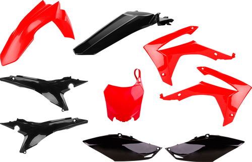 Body Kit - Complete - Red/Black - CRF250R/450R - Lutzka's Garage