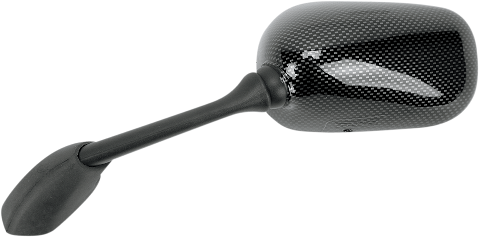 Mirror - Side View - Black/Carbon Fiber - Rectangle - Left - Yamaha