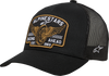 Heritage Patch Trucker Hat - Black/Black - One Size - Lutzka's Garage