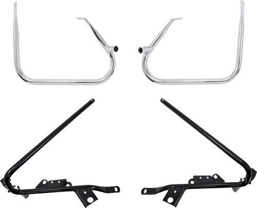 Saddlebag Support Brackets - Chrome - FL 09-13 - Lutzka's Garage