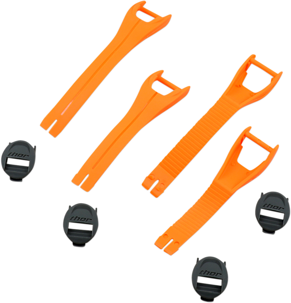 Blitz XP MX Boot Straps - Orange - Size 7-9 - Lutzka's Garage