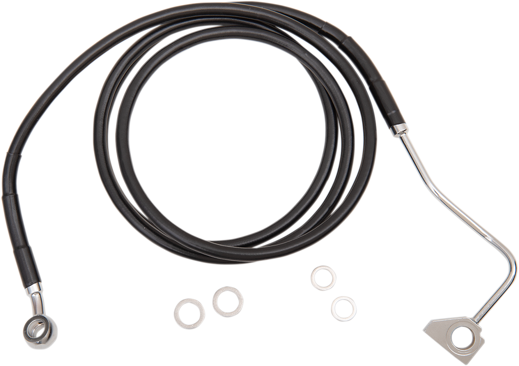 Brake Line - Front - Black - +6