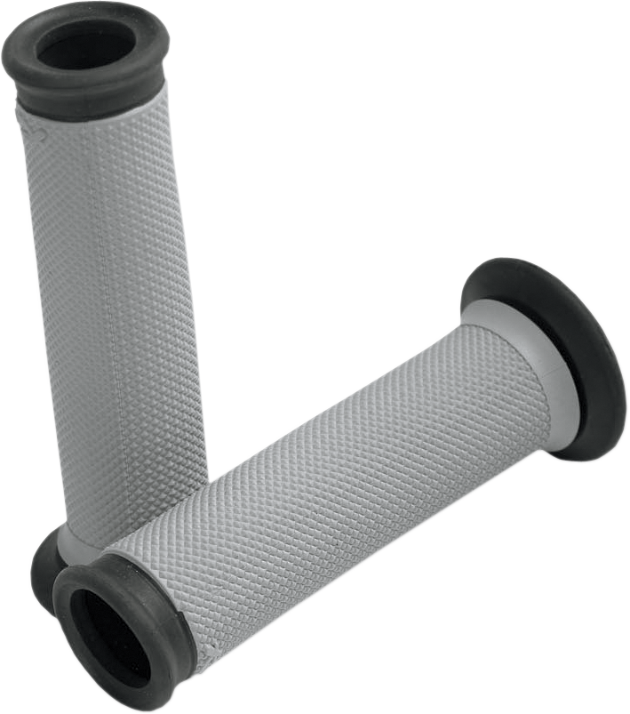Grips - Dual-Compound - 1-1/8" - Gray - Lutzka's Garage