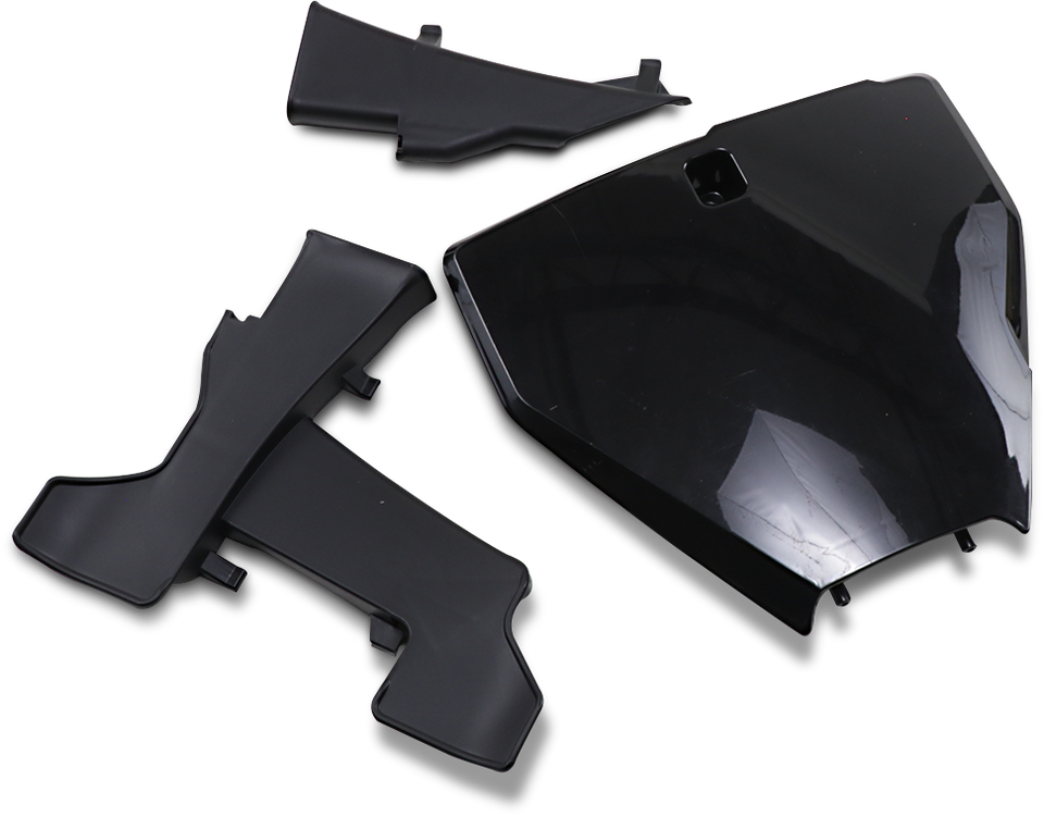 Front Number Plate - With Extension - Black - Lutzka's Garage