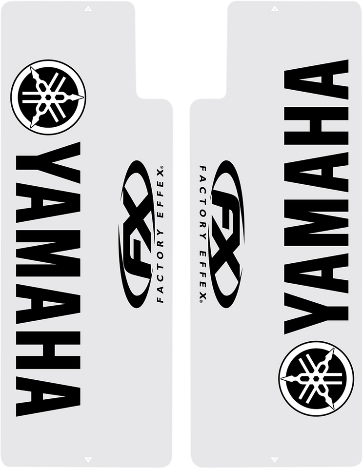 Fork Shield Decal - Upper - Yamaha - Black - Lutzka's Garage