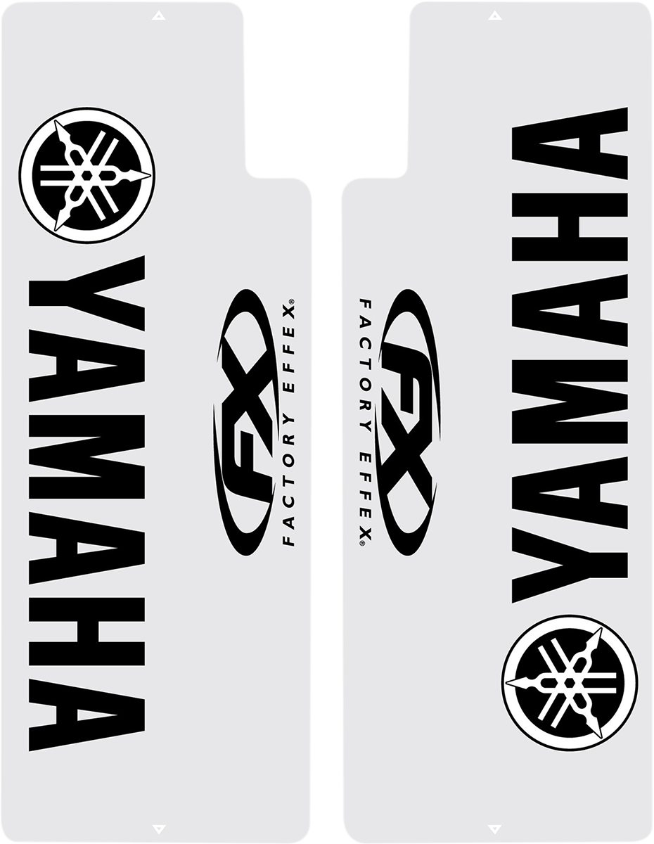 Fork Shield Decal - Upper - Yamaha - Black - Lutzka's Garage