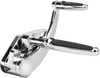Forward Control - 18+ Softail - Chrome - Standard - Folding Rubber Inlay Pegs - Solid Lever - Lutzka's Garage
