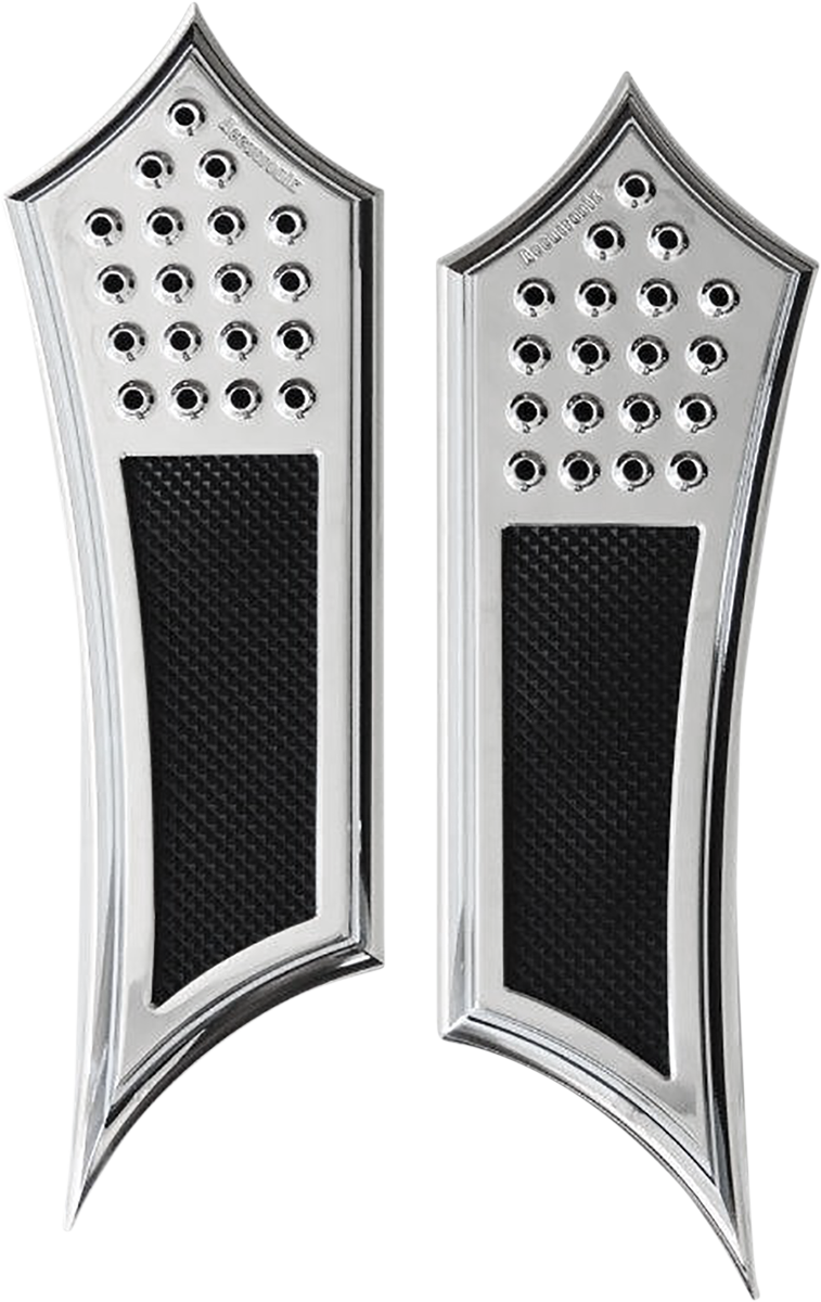 Front Floorboards - Chrome w/ Rubber Inserts